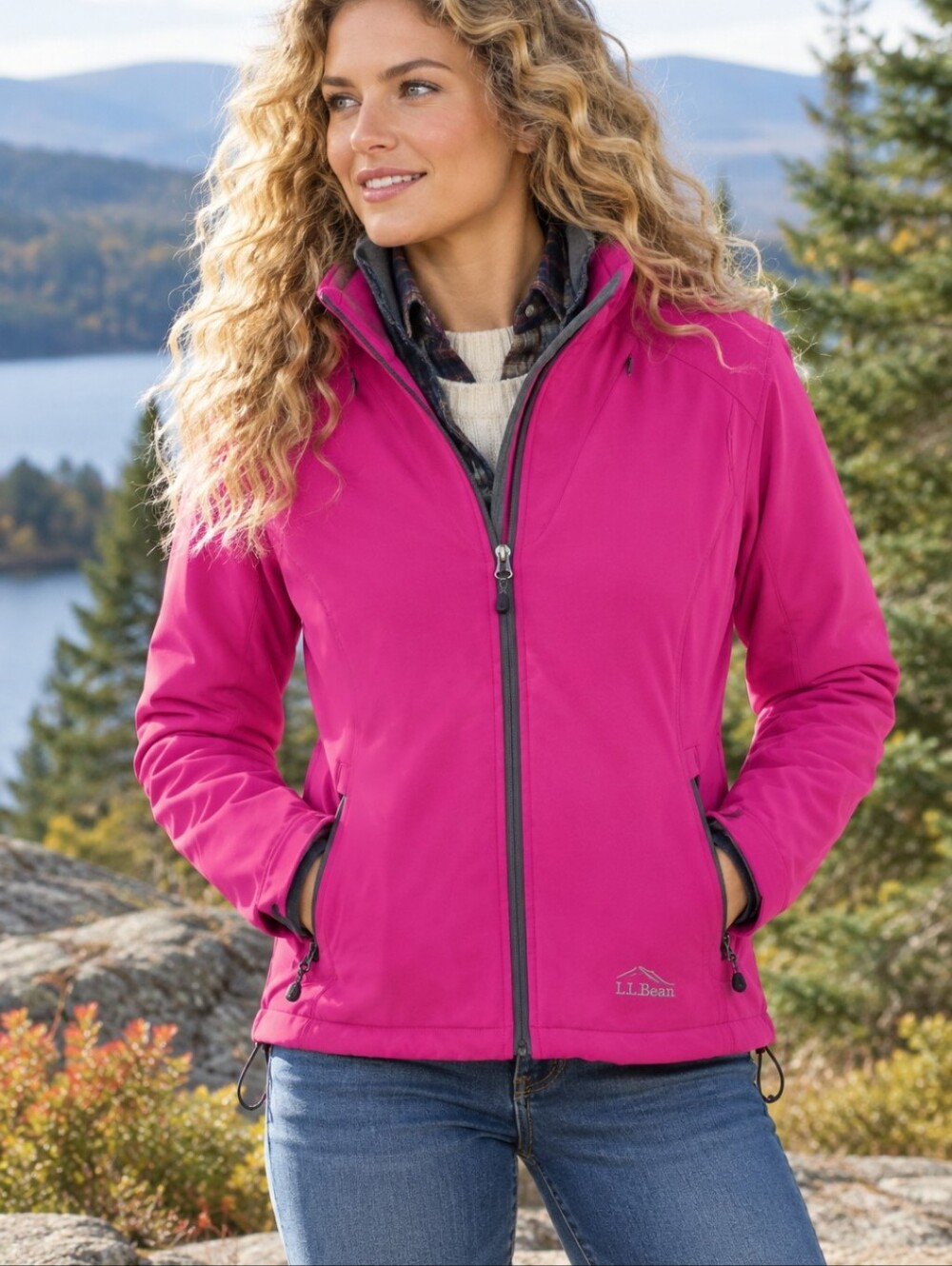 L.L. Bean Softshell Jacket Women's Size Medium Petite